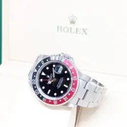 ROLEX 40MM BLACK DIAL GMT MASTER 2 COKE REF: 16710 (S SERIES)