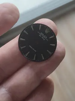 Rolex AirKing 5500 black dial with Arrow hour markers.