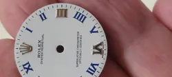 Rolex Midsize white dial with blue roman numbers for model 177200 No date,beauty