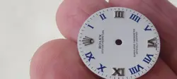 Rolex Midsize white dial with blue roman numbers for model 177200 No date,beauty