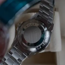 ROLEX SEA-DWELLER 16600 SILVER OYSTER BRACELET WITH BLACK BEZEL