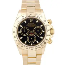 BLACK CHRONOGRAPH WATCH