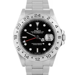 ROLEX EXPLORER II BLACK STAINLESS STEEL 40MM STAINLESS STEEL GMT WATCH 16570