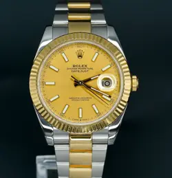 2019 ROLEX DATEJUST 41 126333 CHAMPAGNE DIAL 18K YELLOW GOLD & STAINLESS STEEL