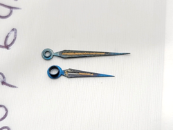 Rolex  Bubbleback Blue steel hands for caliber 620 , 630, 645.