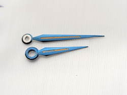 Rolex  Bubbleback Blue steel hands for caliber 620 , 630, 645.