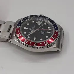Rolex GMT Master 40 mm Pepsi Bezel Steel Automatic Watch 16700 U Series 1997
