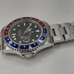 Rolex GMT Master 40 mm Pepsi Bezel Steel Automatic Watch 16700 U Series 1997