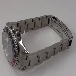 Rolex GMT Master 40 mm Pepsi Bezel Steel Automatic Watch 16700 U Series 1997
