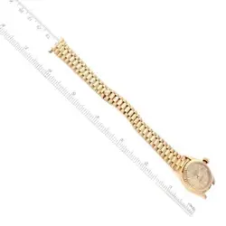 ROLEX PRESIDENT DATEJUST YELLOW GOLD DIAMOND DIAL LADIES WATCH 79178