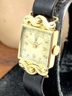 Tudor by Rolex Women's Watch 1108 Swiss Manual Wind 18K Yellow Gold Case 16mm