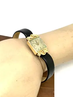 Tudor by Rolex Women's Watch 1108 Swiss Manual Wind 18K Yellow Gold Case 16mm