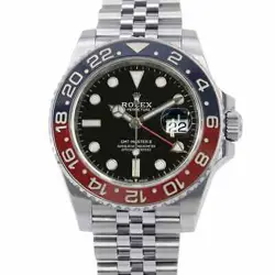 ROLEX GMT MASTER�U 40MM STAINLESS STEEL BLACK DIAL 126710BLRO