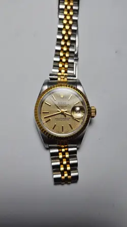 ROLEX DATEJUST 179173 GOLD AND SILVER OYSTER BRACELET WITH GOLD BEZEL