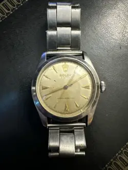 VINTAGE ROLEX OYSTER STAINLESS STEEL AUTOMATIC WRISTWATCH
