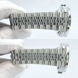 ROLEX DATEJUST 116200 36MM PEARL MOP DIAMOND DIAL & DIAMOND BEZEL JUBILEE BOX