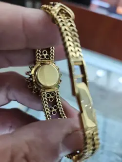 18kt VINTAGE ROLEX for LADY DIAMONDS Rubies EMERALDS AND SAPHIREE WATCH.