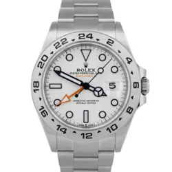 2023 NEW PAPERS ROLEX EXPLORER II 42MM POLAR WHITE STEEL WATCH GMT 226570 BOX