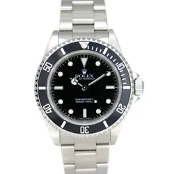 USED ROLEX SUBMARINER NON DATE 14060M BLACK CASE: 40.0MM MEN'S WATCH #11195