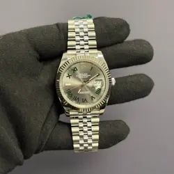 ROLEX DATEJUST 41MM WIMBLEDON DIAL WATCH 126334