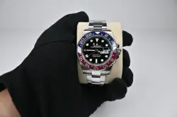 ROLEX GMT-MASTER II 126710BLRO SILVER OYSTER BRACELET WITH RED AND BLUE BEZEL
