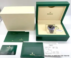 ROLEX GMT MASTER II BATMAN BLUE JUBILEE CERAMIC 126710BLNR WATCH BOX