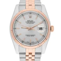 ROSE GOLD/STEEL SILVER