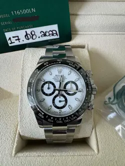 Rolex Cosmograph Daytona White Dial (Panda) Watch - 116500LN - 2022 - Box/Papers