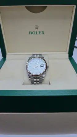 ROLEX DATEJUST 126334 SILVER OYSTER BRACELET MOP DIAMOND DIAL W/BOX