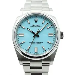 ROLEX OYSTER PERPETUAL 36 126000 TURQUOISE RANDOM AUTOMATIC MENS #U159