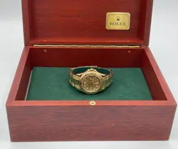 Rolex Yacht-Master 18k Yellow Gold 35mm Midsize 168628 Watch Box Books Serviced