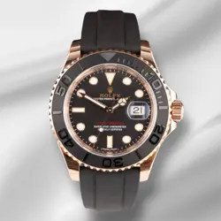 ROLEX YACHT-MASTER 40MM ROSE GOLD OYSTERFLEX BRACELET MENS WATCH 116655