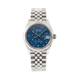 Rolex Datejust 31 278274 -2024 Full Set - Blue Floral Motif Diamond Dial