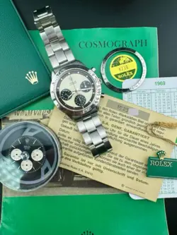 1969 FULL SET ROLEX DAYTONA REF 6239 -- REFIN. PAUL NEWMAN DIAL   ORIGINAL DIAL!