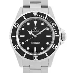 ROLEX SUBMARINER NO DATE 14060 BLACK A NUMBER SECOND HAND MENS