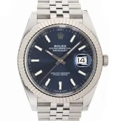 ROLEX DATEJUST 41 126334 BLUE JUBILEE WARRANTY 2019 BOX/PAPER