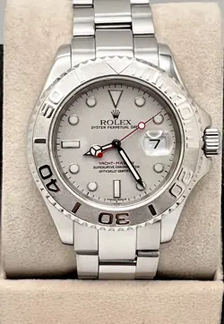 ROLEX YACHT MASTER 16622 40MM PLATINUM BEZEL STAINLESS STEEL