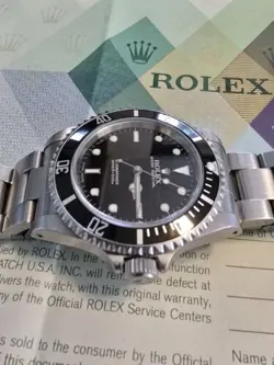 Rolex Submariner 14060M "D" Serial 2 Line 40MM S/S Sport Watch. Nice. B/P.
