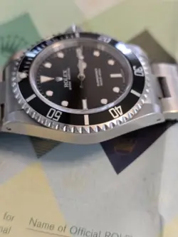 Rolex Submariner 14060M "D" Serial 2 Line 40MM S/S Sport Watch. Nice. B/P.