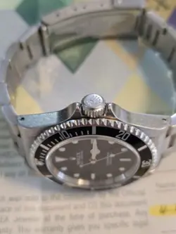 Rolex Submariner 14060M "D" Serial 2 Line 40MM S/S Sport Watch. Nice. B/P.