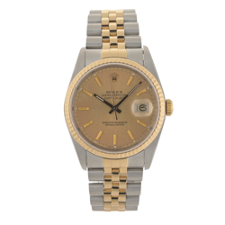 1987 ROLEX DATEJUST 16233 18K GOLD 36MM MEN'S WATCH  BOX & PAPERS