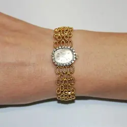 Ladies Rolex 1700 14K Yellow Gold & Diamond 17J Watch