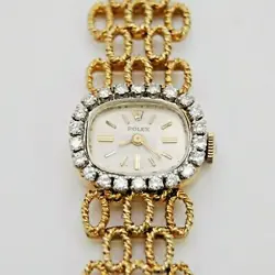 Ladies Rolex 1700 14K Yellow Gold & Diamond 17J Watch
