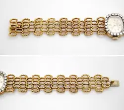 Ladies Rolex 1700 14K Yellow Gold & Diamond 17J Watch
