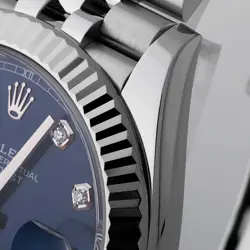 ROLEX DATEJUST 41 10P DIAMOND 126334G BLUE 5 ROW JUBILEE BRACELET RANDOM NUM...