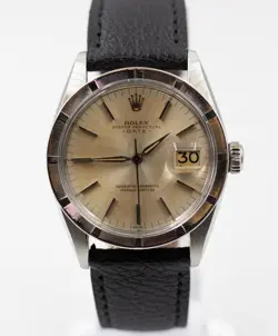 1966 ROLEX OYSTER PERPETUAL DATE 1500 AUTOMATIC 34MM STAINLESS STEEL WRISTWATCH