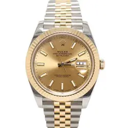 ROLEX DATEJUST 41MM CHAMPAGNE DIAL WATCH 126333 YG
