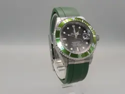 Rolex Submariner 16610 “Kermit” MOD Green Men’s Stainless Steel Watch!!