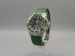 Rolex Submariner 16610 “Kermit” MOD Green Men’s Stainless Steel Watch!!