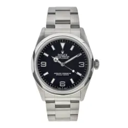 ROLEX EXPLORER STEEL STEEL BLACK 36MM AUTOMATIC MEN’S WATCH 14270